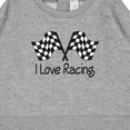 thumbnail image 3 of Inktastic I Love Racing Baby Sweatshirt, 3 of 4