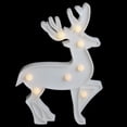 thumbnail image 3 of 9.75" White Reindeer Christmas Marquee Wall Sign, 3 of 4