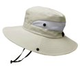 thumbnail image 5 of Janrevotw Summer Sun Hat Outdoor Uv Fishing Cap Wide-Brim Foldable Beach Fisherman Hat With Ponytail Hole, 5 of 8