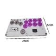 thumbnail image 3 of Arcade Joystick Controller Fight Stick Game Controller Mechanical Button for PC//Switch ,Purple, 3 of 5