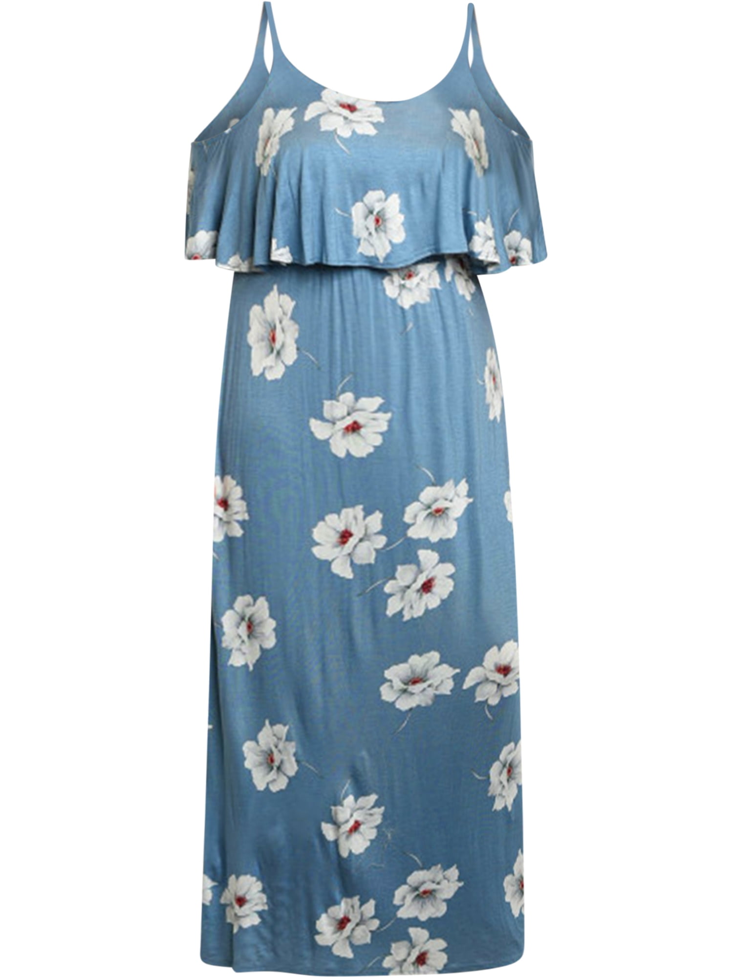 walmart light blue dress