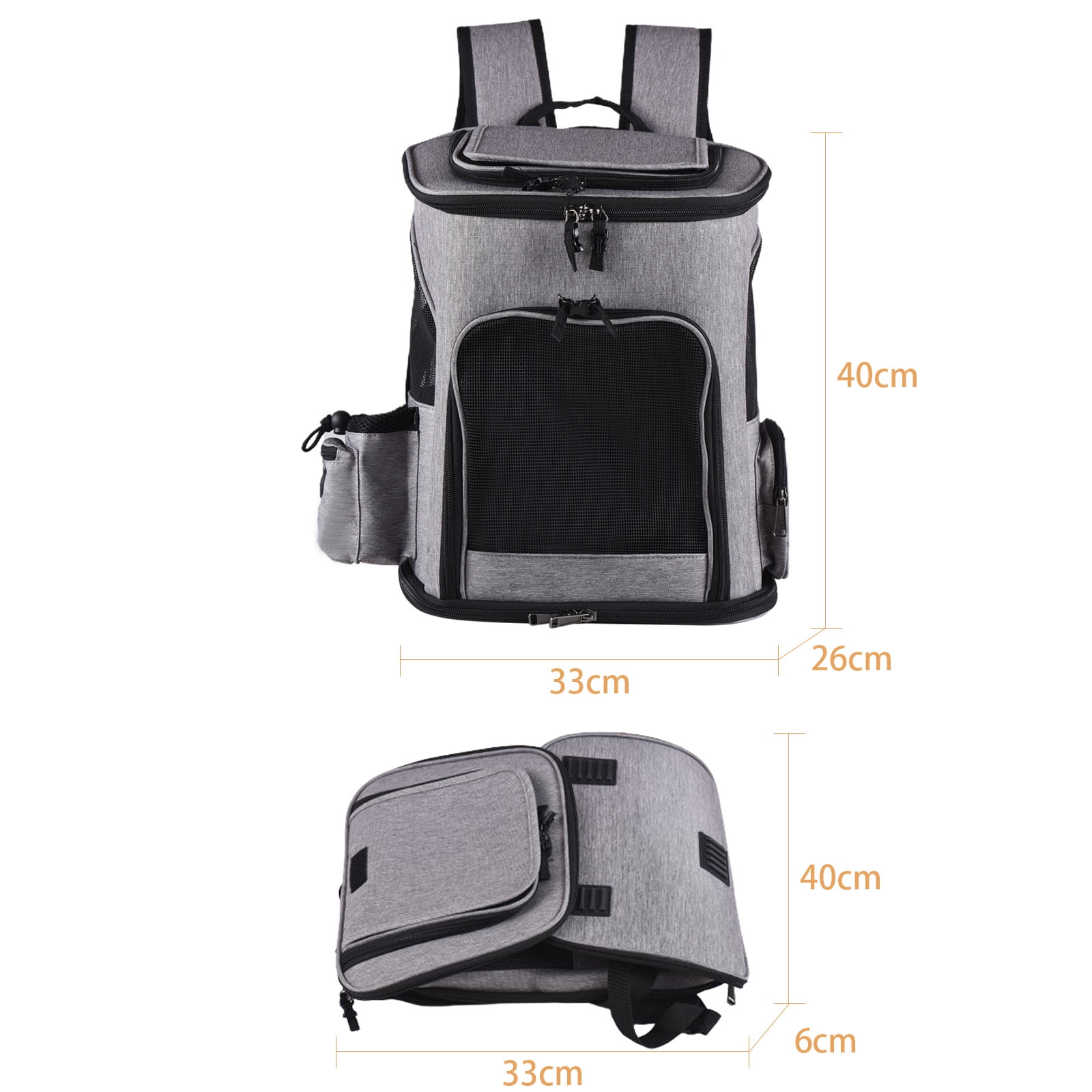 dog backpack carrier Carrying Pet Carrier Backpack for Large Small Cats and Dogs Puppies Safety Features and Cushion Back