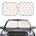 thumbnail image 2 of Sikiie Funny Chicken Print Foldable Car Windshield Sun Visor, Car Window Sunshade Suitable for Sedan, SUV and Truck Car Accessories-Large, 2 of 6
