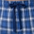 thumbnail image 2 of Pantalón de pijama tejido Fruit of the Loom para hombre, a cuadros, azul marino, 2 of 5