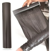 60 Meters Black Plastic Body Wrap, Body Wraps Plastic Slimming Wrap Workout Body Wrap Film,Workout and Sweat Enhancer Cellulite Wrap Exercise Body Wrap (1 Roll)