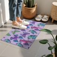 thumbnail image 4 of Purple Butterfly Colorful Pattern Door Rugs,Washable Non Slip Door Mats Indoor,Decorative Door Mats,Entry Mat Indoor for Entrance,Bedroom,Kitchen,Bathroom,16"x24", 4 of 6