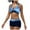 Sky Blue, variant on Womens Summer Bikini Swimsuits Sexy High Waist Comfortable Solid 2 Piece Bathing Suits