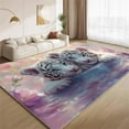 thumbnail image 1 of Baby White Tiger Rug 2x3ft Small Area Rugs Fantasy Tiger Rugs Non Slip Non Shedding Print Washable Floor Carpet for Living Room Bedroom Office Study Foyer Hallway, 1 of 7