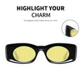 thumbnail image 6 of Rectangular Retro Sunglasses Women Men Polygonal Narrow Fashion Cute Eyewear, 6 of 6