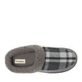 thumbnail image 3 of Dearfoams Cozy Comfort Men's Plaid Moc Toe Clog Slippers, 3 of 5