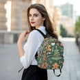 thumbnail image 6 of FORMRS Mini Backpack Purse for Women Travel Daypack Casual Shoulder Bag, Brown Christmas Gingerbread, 6 of 7