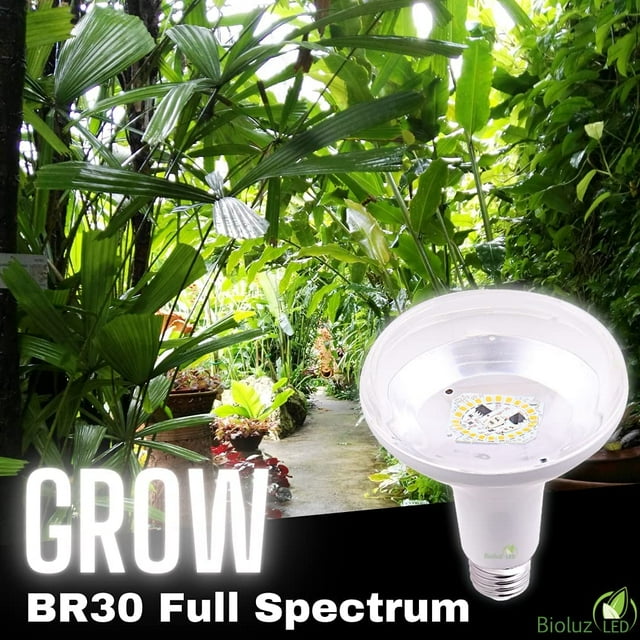 2 Pack Bioluz LED Full Spectrum Grow Light Bulbs Flood Lights for