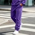 thumbnail image 4 of Lounge Trousers for Men Jogger Style Sweatpants Elastic Waist and Ankles Functional Side Pockets Solid Color Soft Stretch Friendly Material For Relaxed Daily Dressing, 4 of 5