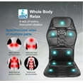thumbnail image 5 of iMeshbean Full Body Heated Massager Cushion with 9 Vibrating Motors and 5 Massage Zones,Massage Mat for Relieving Shoulder Neck Back Waist Hip Pain, 5 of 7