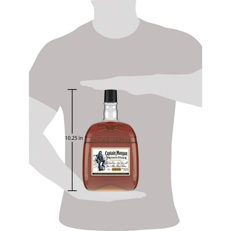 Captain Morgan Private Stock Rum, 1.75 L Bottle, 40% ABV - Walmart.com