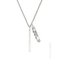 thumbnail image 2 of Delight Jewelry Silvertone I Believed I Could Thin Bar Silvertone Best Friends Forever Bar Charm Necklace, 23", 2 of 4