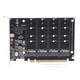 thumbnail image 3 of Adaptador M.2 NVME SSD a PCIE X16 Tarjeta RAID de 4 puertos de alta velocidad 4x32 Gbps con indicador LED individual para computadoras, 3 of 14