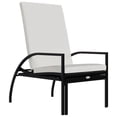 thumbnail image 5 of vidaXL Sun Loungers 2 pcs with Footrest PE Rattan Black, 5 of 5