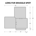 thumbnail image 4 of FurHaven Pet Products Luxury Fur Snuggle Spot Furniture Protector - Taupe, One Size, 4 of 12