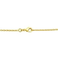 thumbnail image 3 of SuperJeweler O Initial Sideways Necklace for Women, Gold, 18", 3 of 6