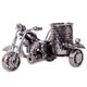 thumbnail image 1 of Pluma de hierro de metal para motocicleta creativa, soporte para lápices de almacenamiento de escritorio, organizador de brochas, decoración, negro Feliz Sencillez, 1 of 5
