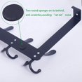 thumbnail image 3 of Over The Door Hook,Door Hanger,Triple Door Hooks for Hanging White Over The Door Towel Rack,Door Coat Hanger,Over Door Coat Rack for Clothes,Towels,Back of Bathroom - Black, 3 of 6