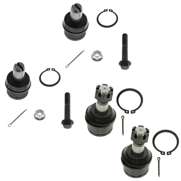 TRQ Ball Joint Front Upper Lower Set of 4 for 97-96 F150 Pickup Truck 2WD PSA63070