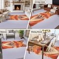 thumbnail image 5 of 8x10 Area Rugs for Living Room, Purple Fox Non Slip Area Rugs for Kitchen Bedroom Entryway, Funny Animals Modern Art Washable Carpet Runner Rug Floor Mats for Bedroom Home Decor, 5 of 8
