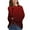 Red, variant on Women's Gradient Color Knit Pullover Sweater, Lightweight Loose Fit Long Sleeve Crewneck Top for Winter Warmth, Casual Streetwear, Daily Layering and Versatile Occasions Black XXL