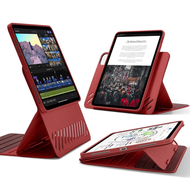 Funda ESR Shift Series para iPad Pro de 11 pulgadas y 2024 (5.ª generación), color rojo