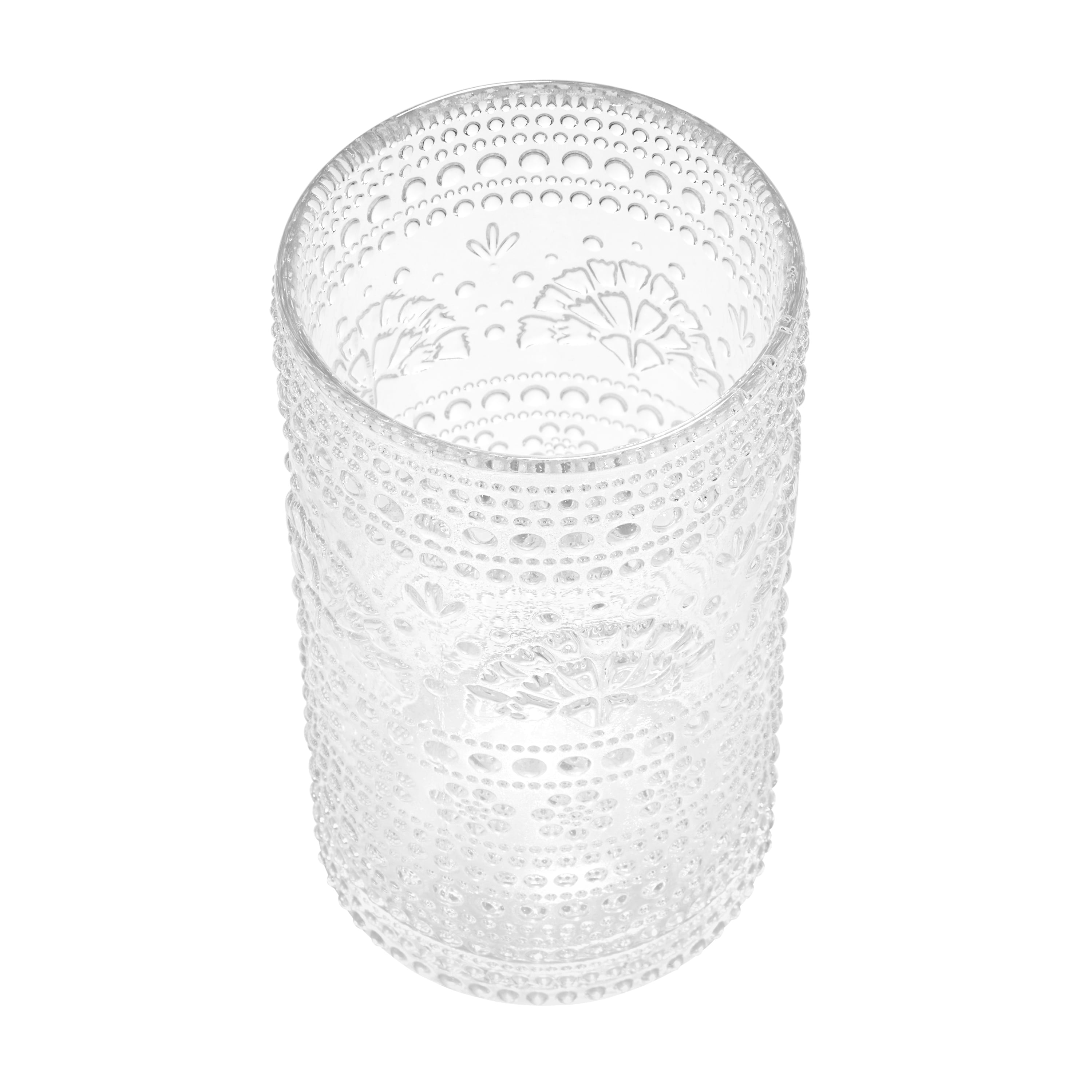 The Pioneer Woman Channing Glass Tumbler, 18 oz, Clear