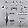 thumbnail image 2 of Wintergreen Lighting C9 Warm White OptiCore Smooth LED Christmas Pathway Light Kit, 50 Lights, 12" Spacing, Green Wire, 50 ft, 2 of 8