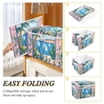 thumbnail image 2 of Yayeee Collapsible Cube Storage Bin with Lid Fabric Closet Decorative Basket with Handles, Purple Seaside, 2 of 7