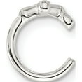 thumbnail image 4 of Sterling Silver E-Coated Polished Cz Cross Single Cuff Earring (Width 9) (Length 10.35) - Jbsp, 4 of 5