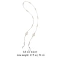 thumbnail image 4 of 2pcs Gafas de perlas largas Cuerdas colgantes Pearl White Pearl Lanyard (Blanco Negro), 4 of 5