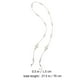 thumbnail image 4 of 2pcs Gafas de perlas largas Cuerdas colgantes Pearl White Pearl Lanyard (Blanco Negro), 4 of 5