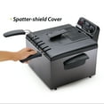 Presto 5Qt Dual Basket Pro Fry Immersion Element Black Deep Fryer 05489