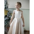 thumbnail image 3 of Vestido para niña con flores HEWEGO sin mangas, naranja quemado, para 10-12T, 3 of 7