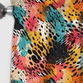 thumbnail image 2 of Designart "Vibrant Jungle Spectacle II" Geometric Blackout Modern Single Curtain, Geometric, 2 of 4