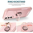 thumbnail image 3 of Petocase for Samsung Galaxy S22 Case,Heavy Duty Full Body Shockproof Kickstand with 360°Ring Holder Support Car Mount Hybrid Bumper Silicone Hard Back Cover,Rose Gold, 3 of 8