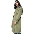 thumbnail image 4 of Orolay Women's Trench Coat with Belt Lightweight Double-Breasted Long Length Jacket, 4 of 6