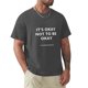 thumbnail image 5 of Camiseta negra para hombre camisa clásica de algodón ropa blanca lo siento no puedo tener aviones con mi gato, 5 of 7