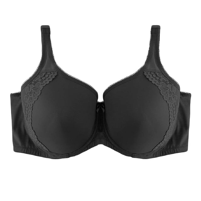 Brasier Berlei para Mujer Minimizer Negro Talla 38D con copas completas y detalle de encaje en los bordes. Cuenta con suave malla en la espalda, tirantes y espalda anchos para soporte, y copa spacer que reduce la apariencia del busto. También es adecuado para brindar comodidad durante actividades diarias.