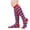 Royal Blue, variant on CIENVNSTG Knee High Striped Socks for Women Color Blocking Long Thin Tube Sports Thigh High Socks Tall Stockings for Daily Streetwear Purple