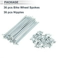 thumbnail image 4 of Unique Bargains 36pcs Universal Bicycle Spokes 12G Bike Wheel Spokes Nipple Silver Tone Carbon Steel Galvanized Silver Tone-104mm, 4 of 7
