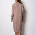thumbnail image 3 of Perfectbot Women's Turtleneck Knit Sweater Dress - Long Sleeve Pullover Fall Spring Midi Dress, 3 of 6