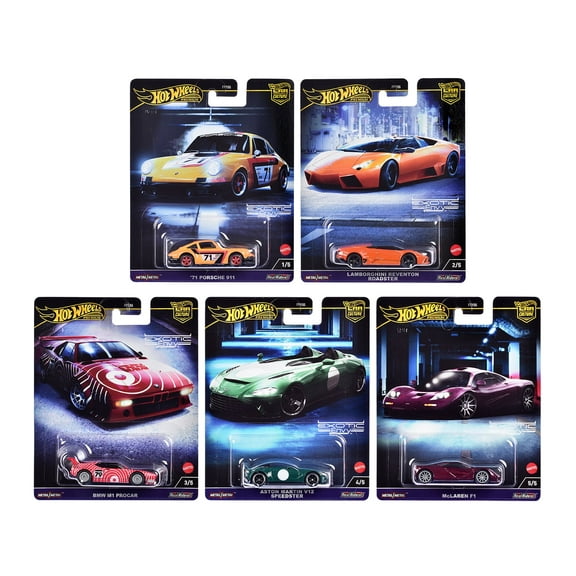 Hotwheels  Exotic Envy Set Car Culture 2024 Series G Diecast Model Cars - 5 Piece