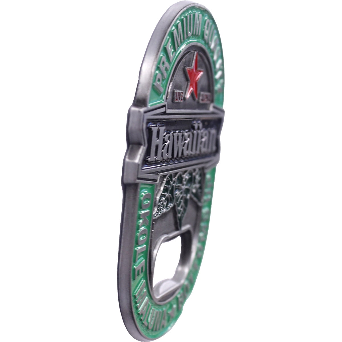 Islander Hawaiian-Themed Magnetic Metal Bottle Opener (Choose Design)