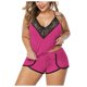 thumbnail image 1 of Lencería Sexy de talla grande para mujer, ropa interior erótica de empalme de encaje, camisola sexual, pantalones cortos, Porno exótico, picardías, disfraces, pijama, 1 of 4