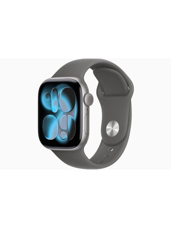 Restored Apple Watch Series 11 - GPS + Cellular - 46MM Space Gray Aluminum Case with Stone Gray Sport Band - S/M
